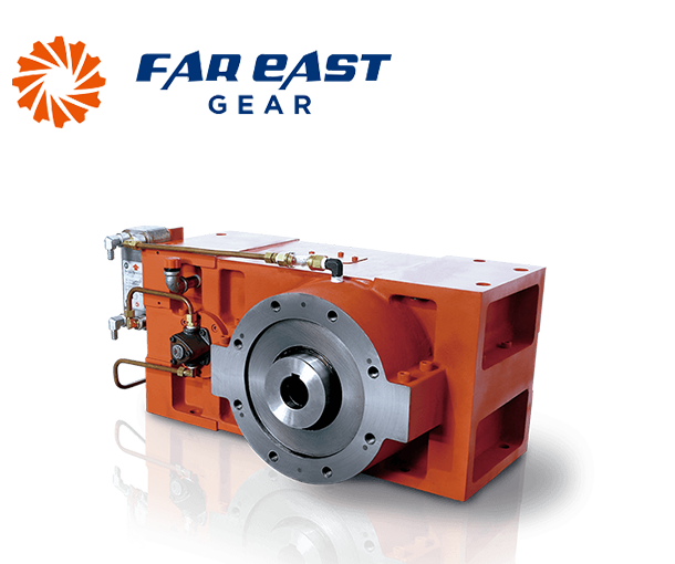 3-Axis single screw extruded gearbox